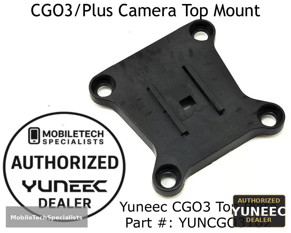 Yuneec CGO3 camera mount top plate OEM replacement YUNCGO3102