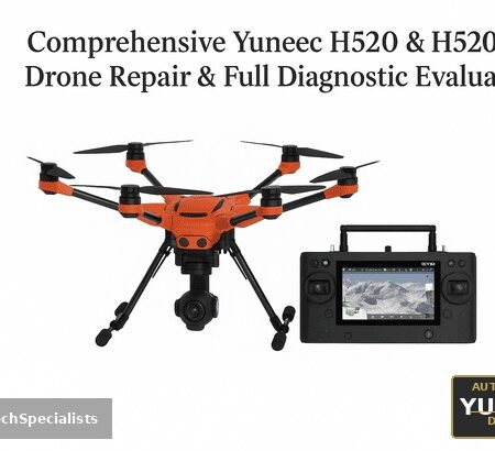 Comprehensive Yuneec H520 and H520E drone repair and full diagnostic evaluation