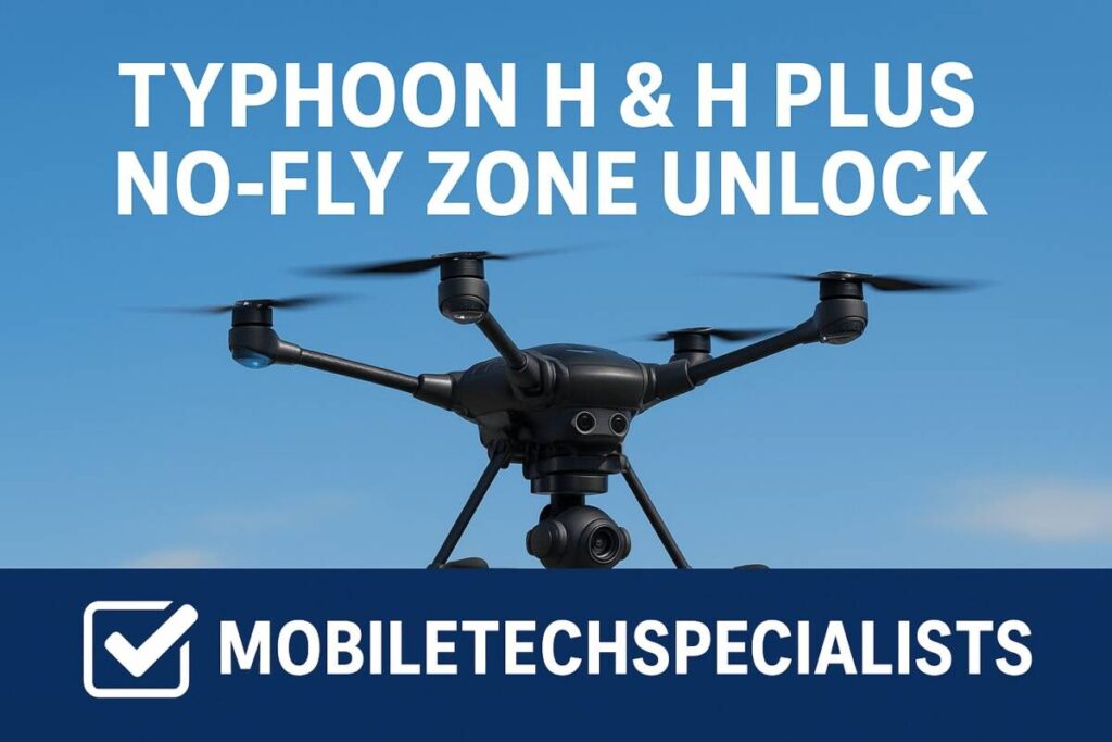 Typhoon H and H-Pro No-Fly Zone unlock service by MobileTechSpecialists