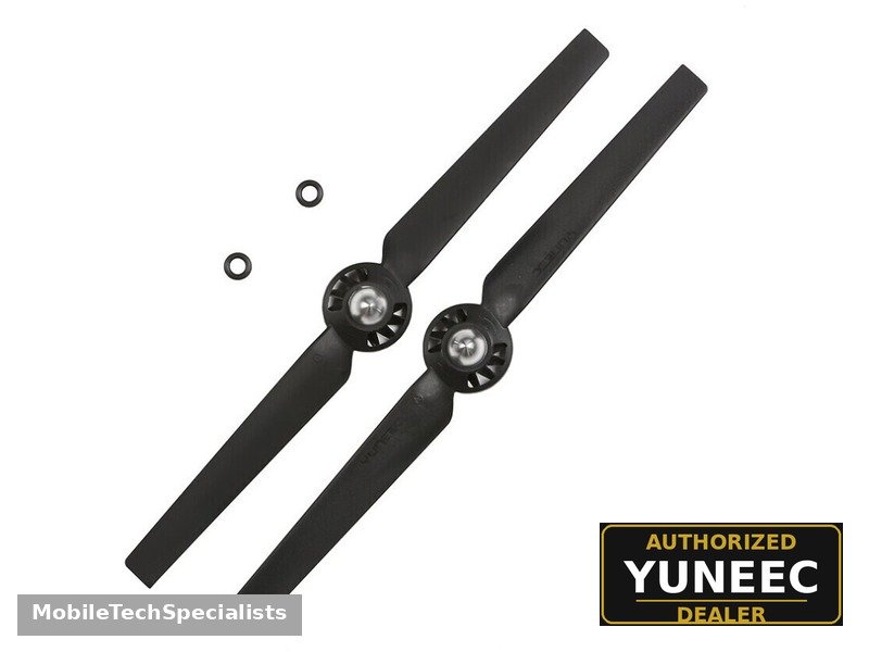 Q500 Rotor Blade B Propeller (OEM) YUNQ500115B — two OEM Yuneec counter-clockwise rotor blades with o-rings